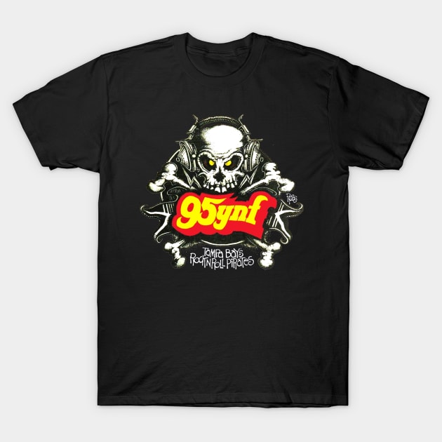 95YNF Tampa Bay's Rock n Roll Pirates T-Shirt by RetroZest